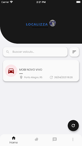 Android application Localizza screenshort