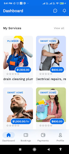 Screenshot of All Services Providers