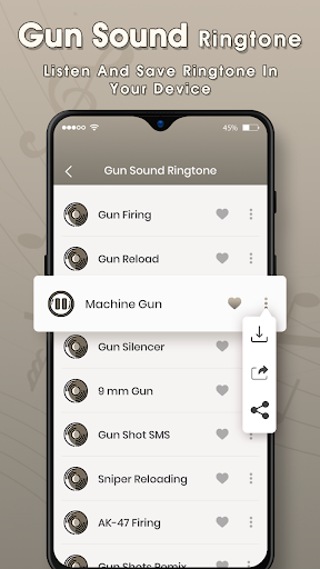 Gun Sounds Ringtone Screen 3