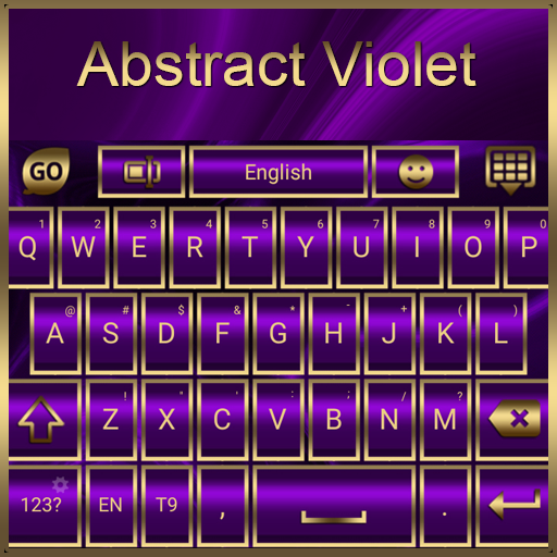 Abstract Violet Go Keyboard th logo