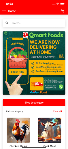 Android application Qmart Foods screenshort