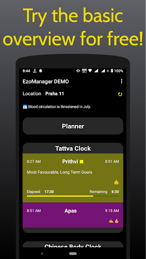 Android application EzoManager Demo – esotericism screenshort