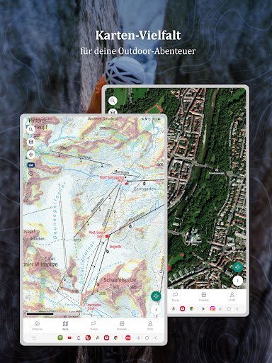 Screenshot of KOMPASS Outdoor & Hiking Maps