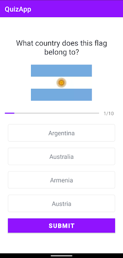 Quiz App Screen 2