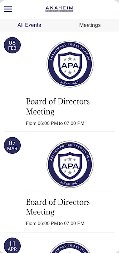 Anaheim Police Association Screen 3