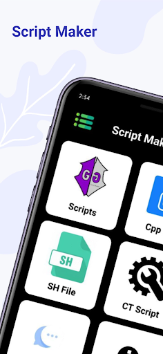 Android application Script Maker screenshort