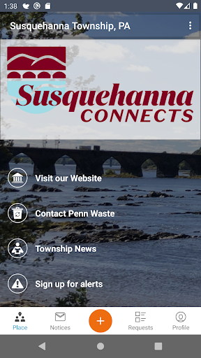Android application Susquehanna Connect screenshort