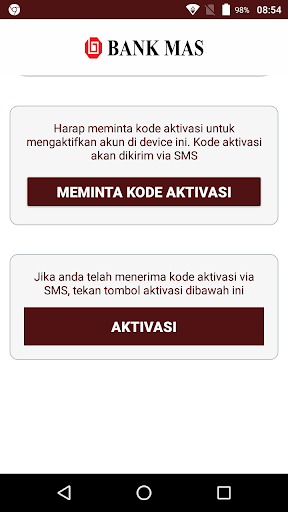 Android application Agen Laku Pandai Bank MAS screenshort