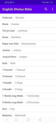 Muma Maler - English Luo Bible Screen 3
