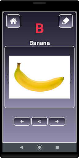 AtoZ Fruits Name Screen 2