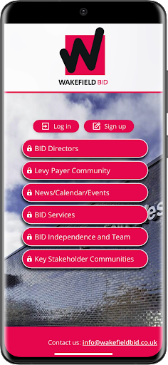Android application Wakefield BID screenshort