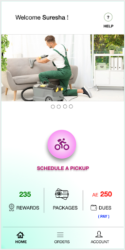 Android application Dima Laundry screenshort