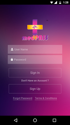 medPASS - Healthcare Gateway Screen 2