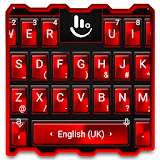 Simple Metal Black Red Style Keyboard Theme icon
