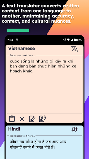 Vietnamese Hindi Translate Screen 3