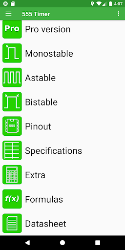 Android application NE555 Timer screenshort