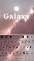 screenshot of Galaxy Background Theme