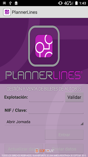 Android application PlannerLines ITOS screenshort