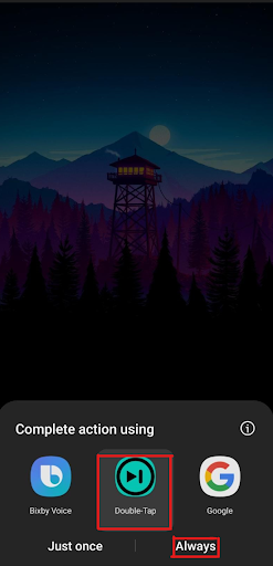 Double Tap - Next Song Screen 2