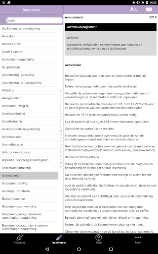 Verpleegkundige interventies A screenshot 9