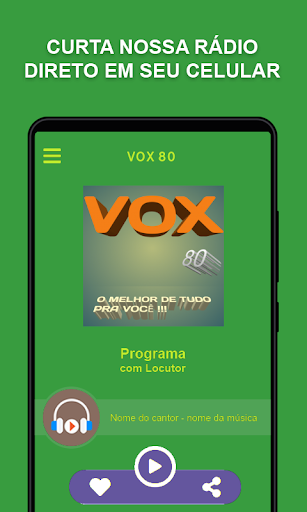 Android application VOX 80 screenshort