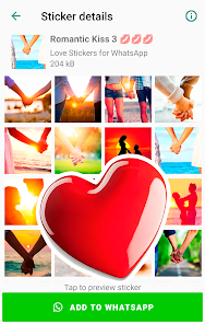 Screenshot 21 Románticas Pegatinas de Amor android