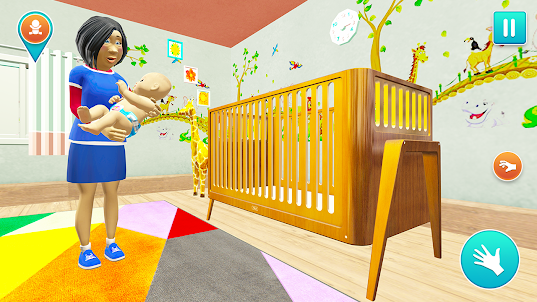 Simulador de mãe bebê virtual