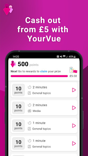 Android application YourVue screenshort