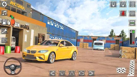 学校 車 運転 ゲーム 3D