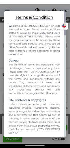 B2C Online - E Store Screen 2