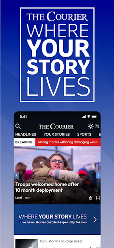 Android application WCF Courier screenshort