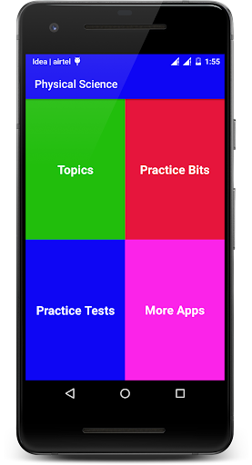 Android application Physical Science screenshort