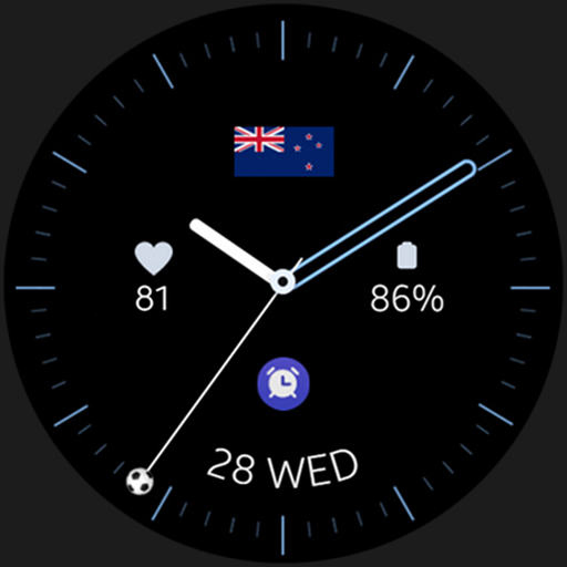 Minimal Soccer watch face logo