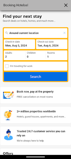 Hotel & Resort Booking Screen 3