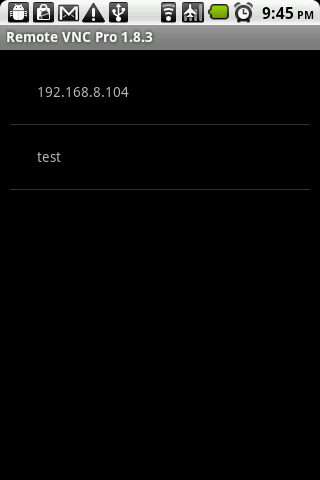 Android application Remote VNC Pro screenshort