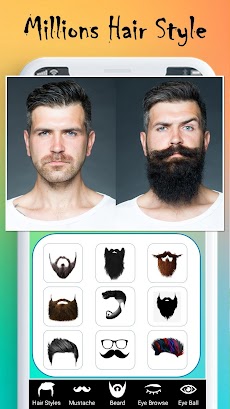 ManSmart : Man Photo Editor, Hair Style, Mustacheのおすすめ画像1