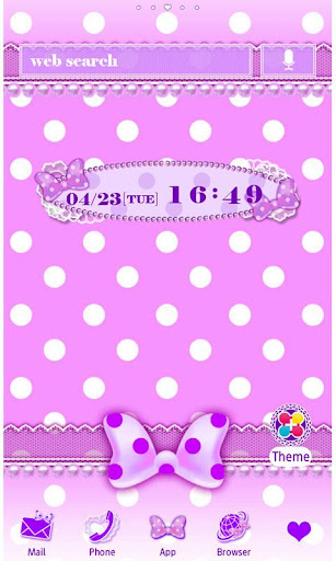 Android application Purple polka dot Wallpaper screenshort