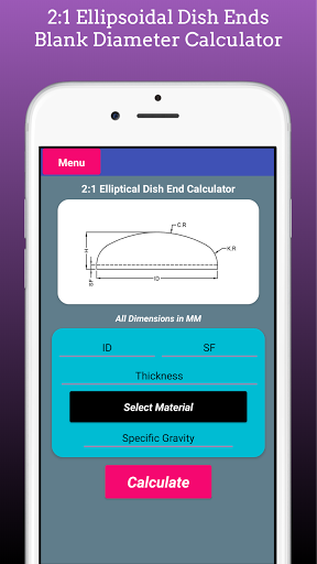 Dish Ends Calculator