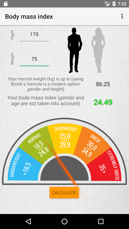 Bmi kakulator Kalkulator BMI.