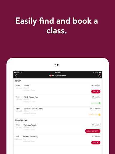Screenshot of TX Family Fitness