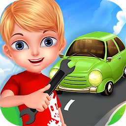 รูปไอคอน เกมรถสำหรับเด็ก - ขับรถและซ่อม