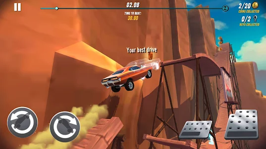 Racing Terrain Car Stunt Trial