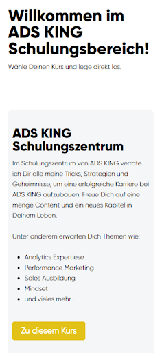 Android application ADS KING screenshort