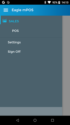 Android application Eagle mPOS screenshort