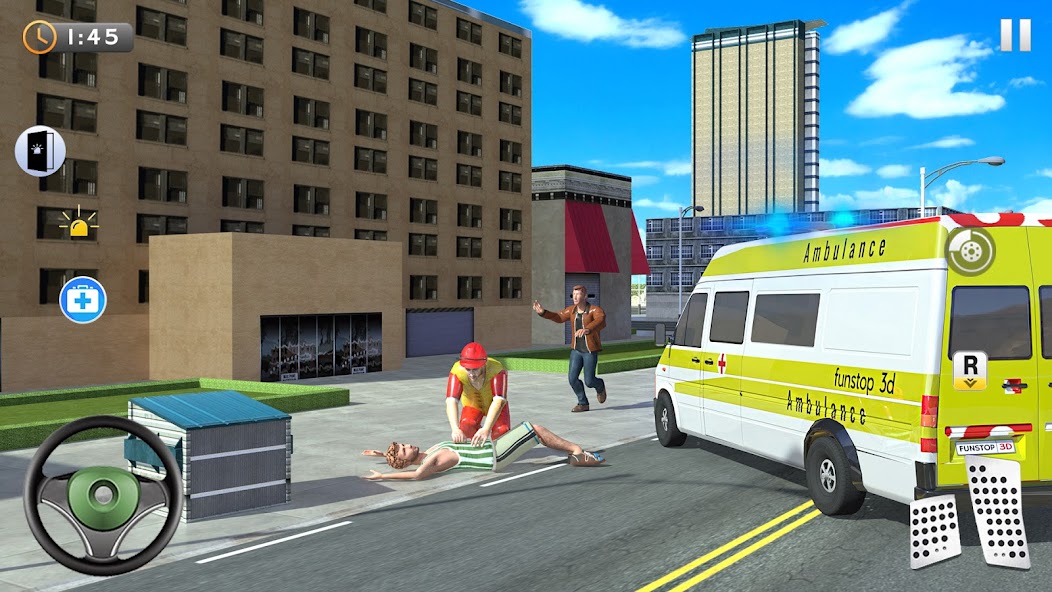 Ambulance Car Rescue Simulator 1.1 APK + Mod (Unlimited money) for Android