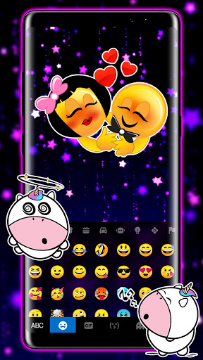 Shiny Stars Keyboard Backgroun Screen 3