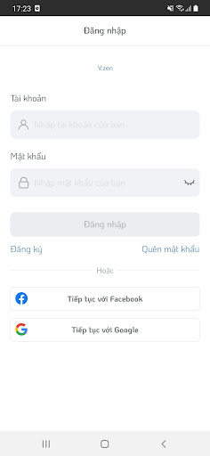 Android application V.zen screenshort