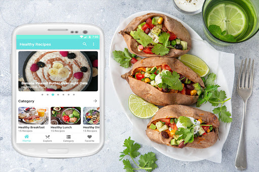 Android application Healthy recipes: lunch ideas screenshort