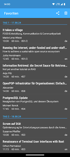 FrOSCon 2024 Fahrplan Screen 3