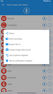 Voice changer with effects Screenshot